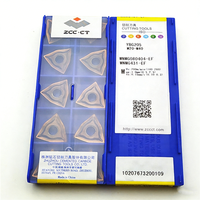 Outil de tournage externe ZCC-CT WNMG080404 WNMG080408 -EF YBG205, outils de tournage CNC, plaquettes en carbure revêtues PVD, acier inoxydable