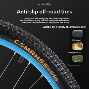 Vélo de course sur route à vitesse variable pour femmes adultes avec frein à disque à 21 vitesses et fourche en acier pour l'exportation - Product Image 2