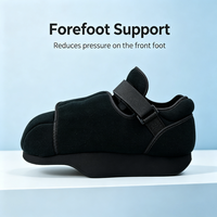 Chaussure post-opératoire en velours et mousse suédée, fabriquée directement par l'usine CE OEM, pour les blessures aux orteils, les traumatismes de l'avant-pied, la correction du hallux valgus