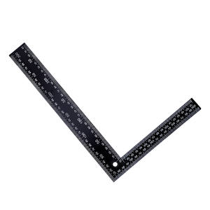 MCZ-06 200*300mm charpentier en métal double règle d'angle latéral règle droite règle carrée en forme de L claire - Product Image 2