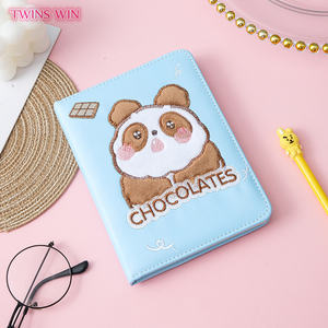 Couverture en cuir PU journal d'agenda <span class=keywords><strong>livre</strong></span> d'horaire cadeau créatif joli dessin animé Animal duveteux carnet de notes 2901 - Product Image 6