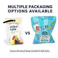 Vente en gros de mini-paquets individuels de 6g et 10g d'argile à modeler à séchage à l'air, petits sachets pour enfants, bricolage, recharge, non toxique, super doux, jouet