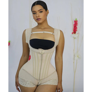 Faja de liposucción <span class=keywords><strong>fajas</strong></span> colombianas monos postcirugía esculpir cuerpo Shaper mujeres adelgazamiento Shapewear - Product Image 1