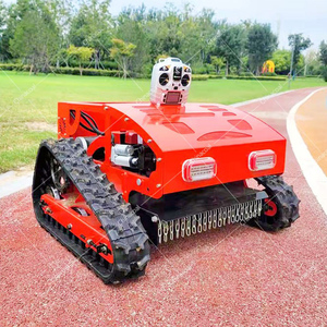 Free Shipping Automatic <b>Mini</b> Smart <b>Robot</b> Mower Rubber Tracks Remote Control Lawn for Sale - Product Image 2