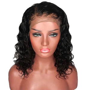 Venditore 100% parrucche con capelli brasiliani vergini grezzi Wave HD per chiusura frontale in pizzo nero da <span class=keywords><strong>donna</strong></span> parrucche anteriori in pizzo trasparente - Product Image 3