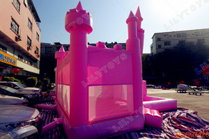 <span class=keywords><strong>Castillo</strong></span> Inflable Comercial con Tobogán y Trampolín para Alquiler en Fiestas - Product Image 2