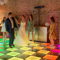 Moka sfx – plancher de danse magnétique 3D Infinity Led 50x50Cm pour mariage