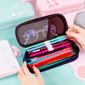 Estuche Multifuncional para Lápices con Diseño de Frutas, Bolsa de Lona con Cierre para Niños, Regalos de Regreso a Clases para Estudiantes - Product Image 4
