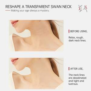 Masque de cou en coton à base de plantes OEM avec hexapeptides pour les soins de la peau en V raffermissant anti-rides - Product Image 5