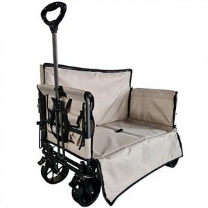 Carrito de Camping Plegable 3 en 1, Cama de Camping, Carrito Plegable Portátil con <span class=keywords><strong>Ruedas</strong></span> para Exteriores, Playa y Picnic - Product Image 2