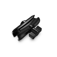 Kewig Bras à double rotule de 1 pouce (9 cm) durable pour sondeur de pêche, caméra d'action, supports de téléphone portable pour moto