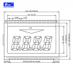 Custom 4-Digit LCD <span class=keywords><strong>Display</strong></span> Fuel Dispenser <span class=keywords><strong>TN</strong></span> jenis tujuh segmen Gas Station pompa <span class=keywords><strong>Display</strong></span> - Product Image 6