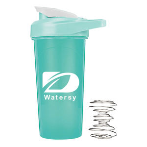 Popular pequeño brillo plástico clásico sublimación deportes al aire libre burbuja té coctelera taza con etiqueta privada OEM - Product Image 2