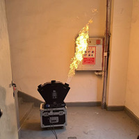 Machine à flammes à trois têtes, effets pyrotechniques de scène, machine à feu DMX, lance-flammes pour spectacle de scène