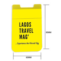 Porte-cartes en lycra, porte-cartes horizontal pour téléphone portable, étui de téléphone en lycra