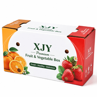 Boîte à fruits et légumes XJY Premium, boîte d'emballage pour oranges et fraises, carton durable pour produits frais