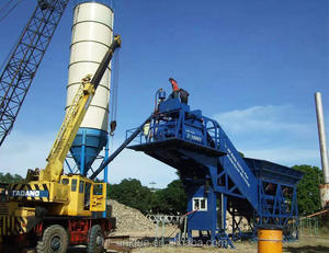 Centrale à béton mobile 50m3/h 60m3/h en promotion avec contrôle PLC pour tous les besoins de construction - Product Image 5