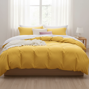 Fluffy Duvet Cover Pillowcase Set Luxury Home Decor Bedding Set 100% Cotton Eco-Friendly All-Season Customized Size Available - Product Image 2