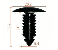 063500 Fourniture d'usine : Clips de voiture et attaches en plastique, Clips pour sapins de Noël, Clips de carrosserie automobile, Rivets en plastique