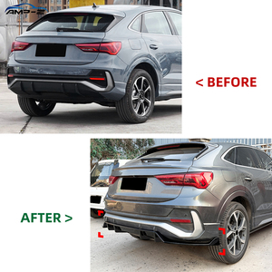 Difusor de Parachoques Trasero de Fibra de Carbono Negro AMP-Z <span class=keywords><strong>Q3</strong></span> F3 para <span class=keywords><strong>Audi</strong></span> <span class=keywords><strong>Q3</strong></span> F3 <span class=keywords><strong>Sportback</strong></span> 2019+ - Product Image 2