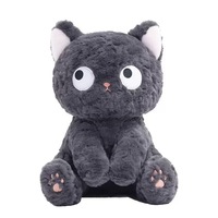 Boneka Mata Besar Manis, Mainan Hewan Isi Lembut dari Serat Polvester, Ekspresi Lucu, Boneka Peluk untuk Anak-Anak