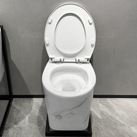 Ensemble WC suspendu monobloc moderne avec lavabo en céramique pour hôtel