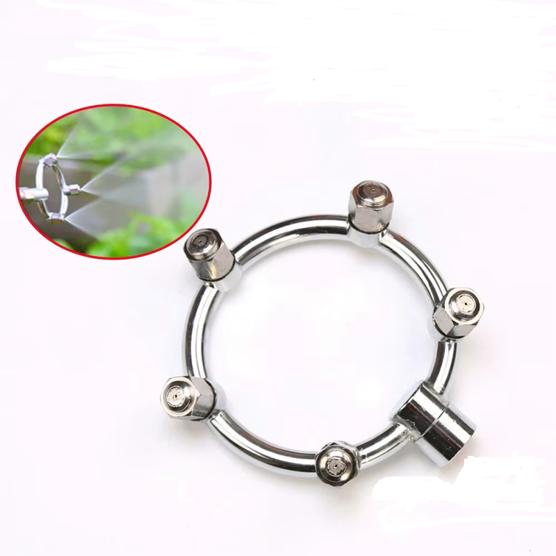 4 Outlets Misting Fogger Nozzle 360