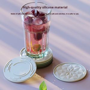 Sous-verres en silicone modernes, simples et créatifs, antidérapants et résistants aux hautes températures, pour hôtels, maisons et fêtes (vente en gros) - Product Image 3