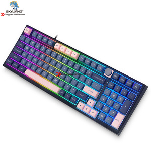 Skyloong Độ Trễ Thấp 98 Phím 3 Chế Độ Không Dây Kết Nối Nhanh Gateron Công Tắc Cơ Học Nắp Phím PBT Keybaords Cho Game Thủ - Product Image 2