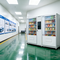 Distributeur automatique de boissons et de snacks 24h/24 et 7j/7, qualité commerciale, avec SDK, écran tactile, options de paiement multiples, Wi-Fi