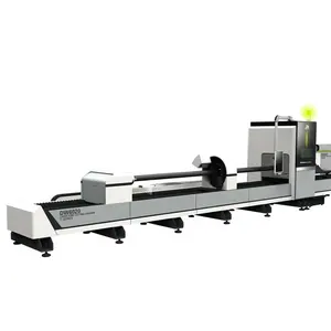 Coupeur laser de tube 1000w aux normes internationales industrielles Coupeur automatique de tube à biseau Machine à tête de découpe laser 3d à cinq axes