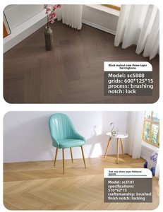 Suelo SPC en Espiga, Oferta, Precio Económico, Nuevo Tipo de Suelo Híbrido SPC, Tablón de Vinilo SPC - Product Image 6