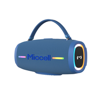 Enceintes DJ sans fil Miccell en gros, 2400 mAh, 30 W, avec lumières RGB pour fêtes au bord de la piscine et camping
