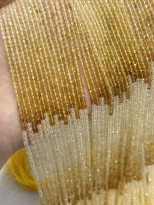 <span class=keywords><strong>Perline</strong></span> Rotonde Sfaccettate di Citrino Naturale 2mm 3mm 4mm, Filo di Gemme con Colore Sfumato 39cm per Creazione di Gioielli, Bracciali e Collane - Product Image 4