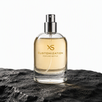 Flacon de parfum personnalisé avec logo, 30 ml, 50 ml, 100 ml, atomiseur en verre transparent pour marque de parfum, cadeau de voyage, emballage cosmétique en gros