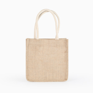 Sacs fourre-tout en toile de jute personnalisés pour femmes, réutilisables, pour courses, vente en gros - Product Image 2
