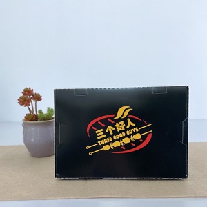 卸売使い捨てクラフト食品フライドチキンポテトチップスフライドポテトバーガーテイクアウト用食品箱紙製トレー - Product Image 5