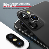 Nouvel Arrivage : Protection d'objectif de téléphone pour iPhone X, XR, XS Max, transformant en iPhone 11, avec autocollants d'objectif arrière