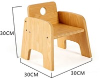 Meubles préscolaires en bois populaires pour enfants, chaise en bois pour chambre d'enfant et chaise de mobilier pour crèche