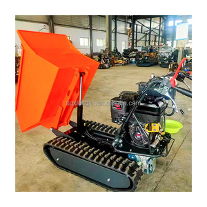 350kg <span class=keywords><strong>Brouette</strong></span> Self Loader Mini Dumper avec Moteur EPA Mini Transporter Track Carrier avec Basculement Hydraulique - Product Image 1