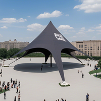 Tente étoile FEAMONT, auvent en alliage d'aluminium, tente araignée pour événements extérieurs, salons professionnels, expositions