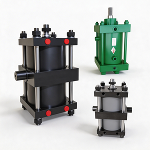 Cylindres pneumatiques refroidis par eau à haute stabilité, haute température, charge lourde, grand alésage, double action, pièces de cylindre pneumatique - Product Image 1
