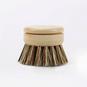 Eco Bamboo Handle Replacement Head Dish <b>Brush</b> Kitchen <b>Scrub</b> <b>Brush</b> with Natural Fiber Bristles - Product Image 6