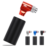 Pompe à air pour vélo ENLEE CO2, sans cartouche CO2, en aluminium, mini pompe à air manuelle pour pneus de vélo
