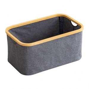 Cesto de Ropa Plegable de Bambú para el Hogar, Bolsa de Almacenamiento de Ropa, Cesta de Almacenamiento de Bambú - Product Image 1