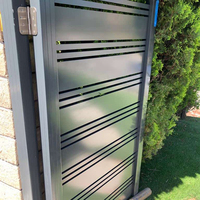 Panneaux verticaux d'intimité en aluminium de barrière de latte en métal
