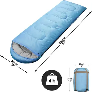 WoQi Top Brands Anti Bite Zipper Sport Low Centigrade Sleeping Bag For Camping