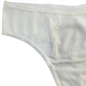 Nouveaux strings 100% coton biologique et élasthanne, motif uni, respirants et fins pour femmes, emballage en boîte carton, fabricant vietnamien, taille - Product Image 1