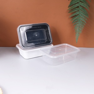 Nhà Hàng Hộp Ăn Trưa lò vi ba Takeaway lấy ra hình chữ nhật dùng một lần nhựa Hộp Ăn Trưa lấy đi hộp đựng thức ăn có nắp đậy - Product Image 6