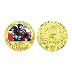 Pièce de monnaie commémorative plaquée or Marvel Super-héros, personnage de film, objet de collection, cadeau souvenir pour les fans - Product Image 3